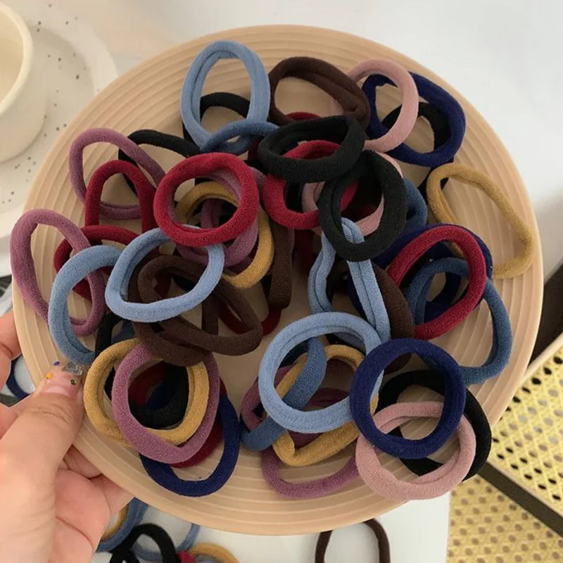 50 шт./комплект, женские Однотонные эластичные резинки для волос, 4 см
50 шт./комплект, женские Однотонные эластичные резинки для волос, 4 см