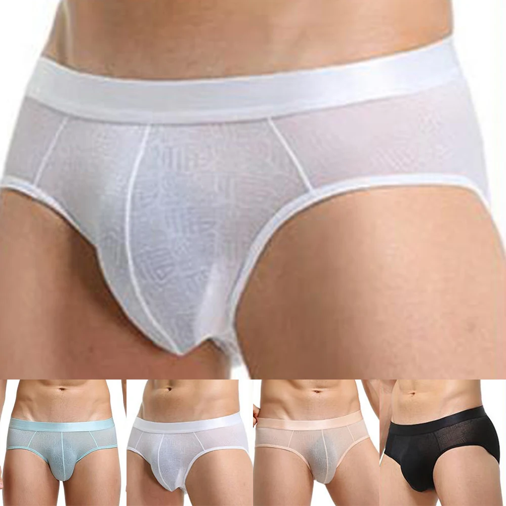 Mens Soft Sexy Low-waist Briefs Seamless Breathable Shorts Underwear Underpants Ice Silk Panties Men Bikini Solid Briefs
Mens Soft Sexy Low-waist Briefs Seamless Breathable Shorts Underwear Underpants Ice Silk Panties Men Bikini Solid Briefs