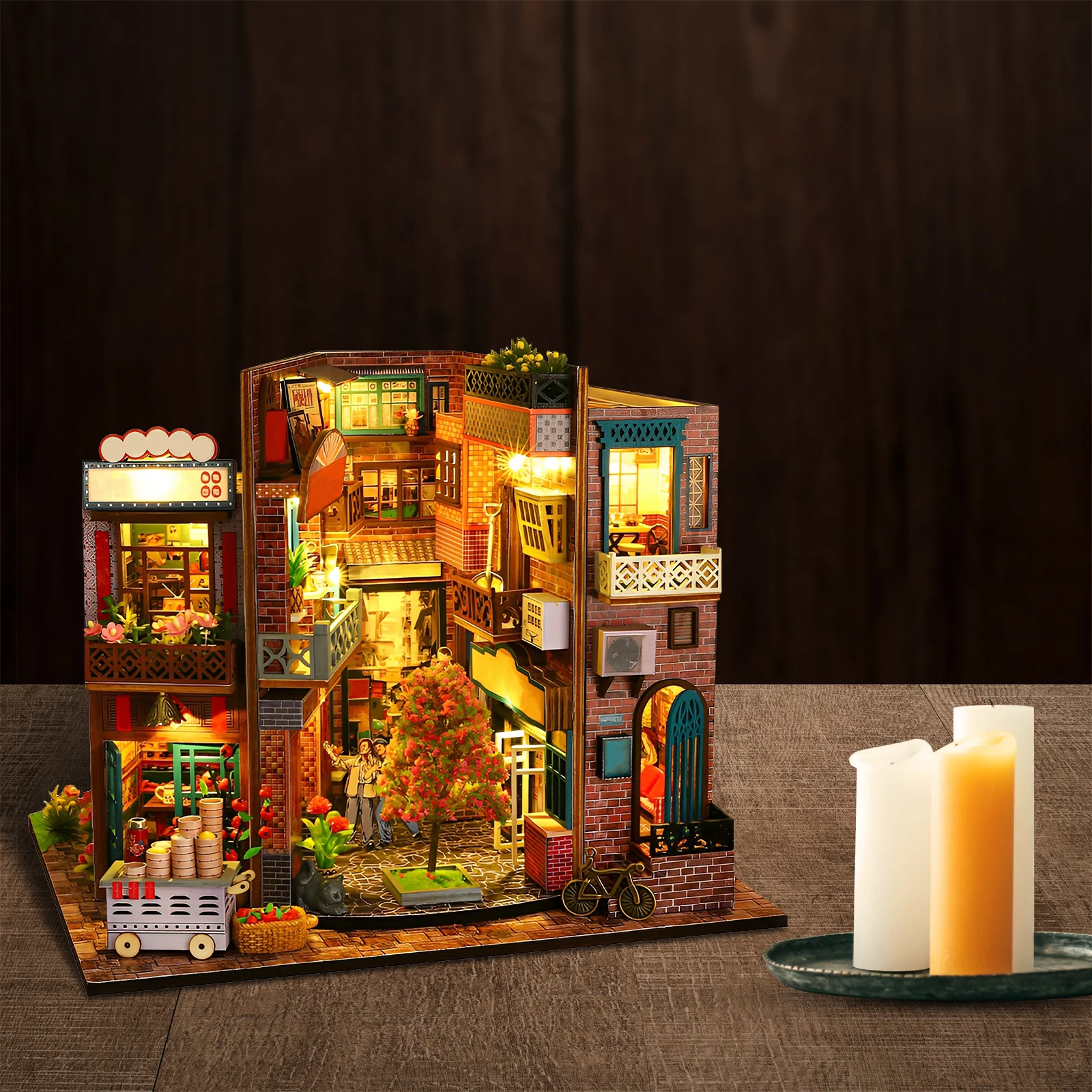 New DIY Miniature Dollhouse Kit 1:24 Scale Wooden Room Making Kit with Furniture and LED Light Handmade Mini Crafts Dollhouse
New DIY Miniature Dollhouse Kit 1:24 Scale Wooden Room Making Kit with Furniture and LED Light Handmade Mini Crafts Dollhouse