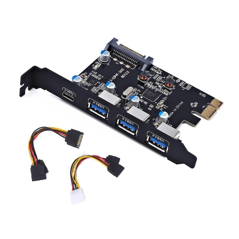 Плата расширения PCIE USB3.0 Адаптер PCI-Express to USB3.0 Type-C 4 порта
Плата расширения PCIE USB3.0 Адаптер PCI-Express to USB3.0 Type-C 4 порта