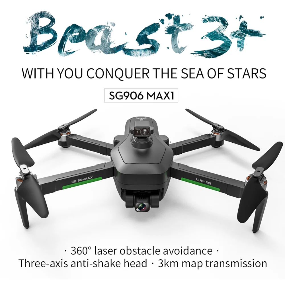 SG906MAX1 GPS Drone 360°Obstacle Avoidance 4K HD Camera 5G WiFi FPV RC Quadcopters EIS Anti Shake Brushless Motor Drone
SG906MAX1 GPS Drone 360°Obstacle Avoidance 4K HD Camera 5G WiFi FPV RC Quadcopters EIS Anti Shake Brushless Motor Drone