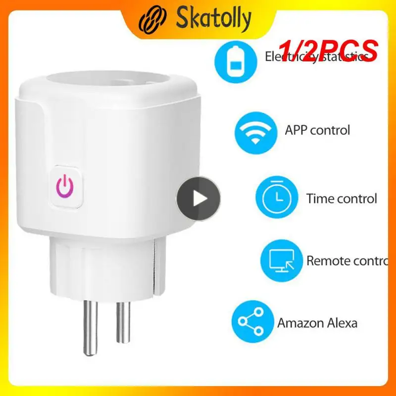 1/2PCS Smart WiFi Plug Adaptor 16A Remote Voice Control Power Monitor Socket Outlet Timing Function work with Alexa Home
1/2PCS Smart WiFi Plug Adaptor 16A Remote Voice Control Power Monitor Socket Outlet Timing Function work with Alexa Home