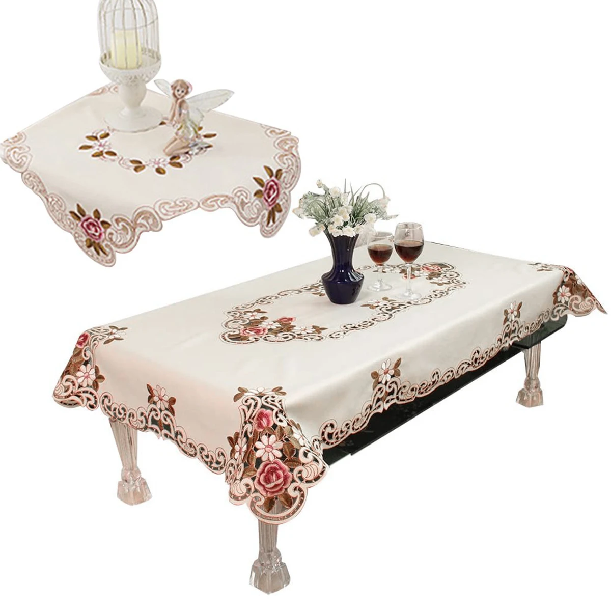 Embroidery Table Runners Square Pastoral Embroidered Floral Pattern Tablecloth Washable Stamped Table Cloth Delicate Table Cover
Embroidery Table Runners Square Pastoral Embroidered Floral Pattern Tablecloth Washable Stamped Table Cloth Delicate Table Cover