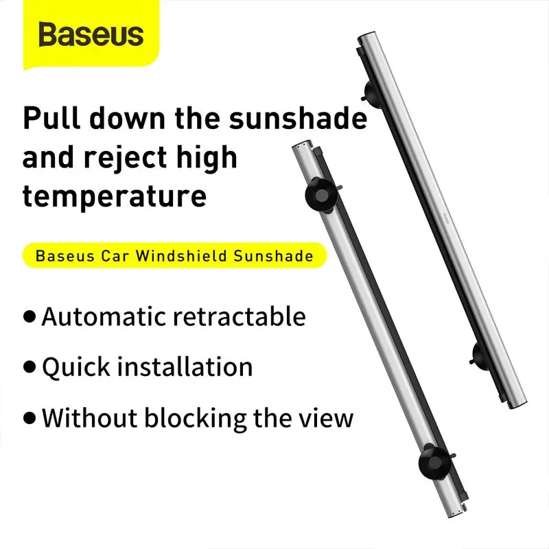Baseus Automatic Car Sunshade Front Window Suction Cup Retractable Full Metal Automatic Sunscreen Heat Insulation Sunshade
Baseus Automatic Car Sunshade Front Window Suction Cup Retractable Full Metal Automatic Sunscreen Heat Insulation Sunshade