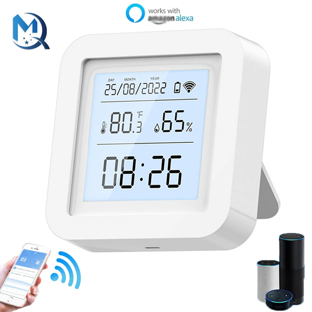 For Alexa Smart Temperature Humidity Sensor APP Remote Monitor For Smart Home WiFi Electronic Psychrometer LED Display Sensor
For Alexa Smart Temperature Humidity Sensor APP Remote Monitor For Smart Home WiFi Electronic Psychrometer LED Display Sensor