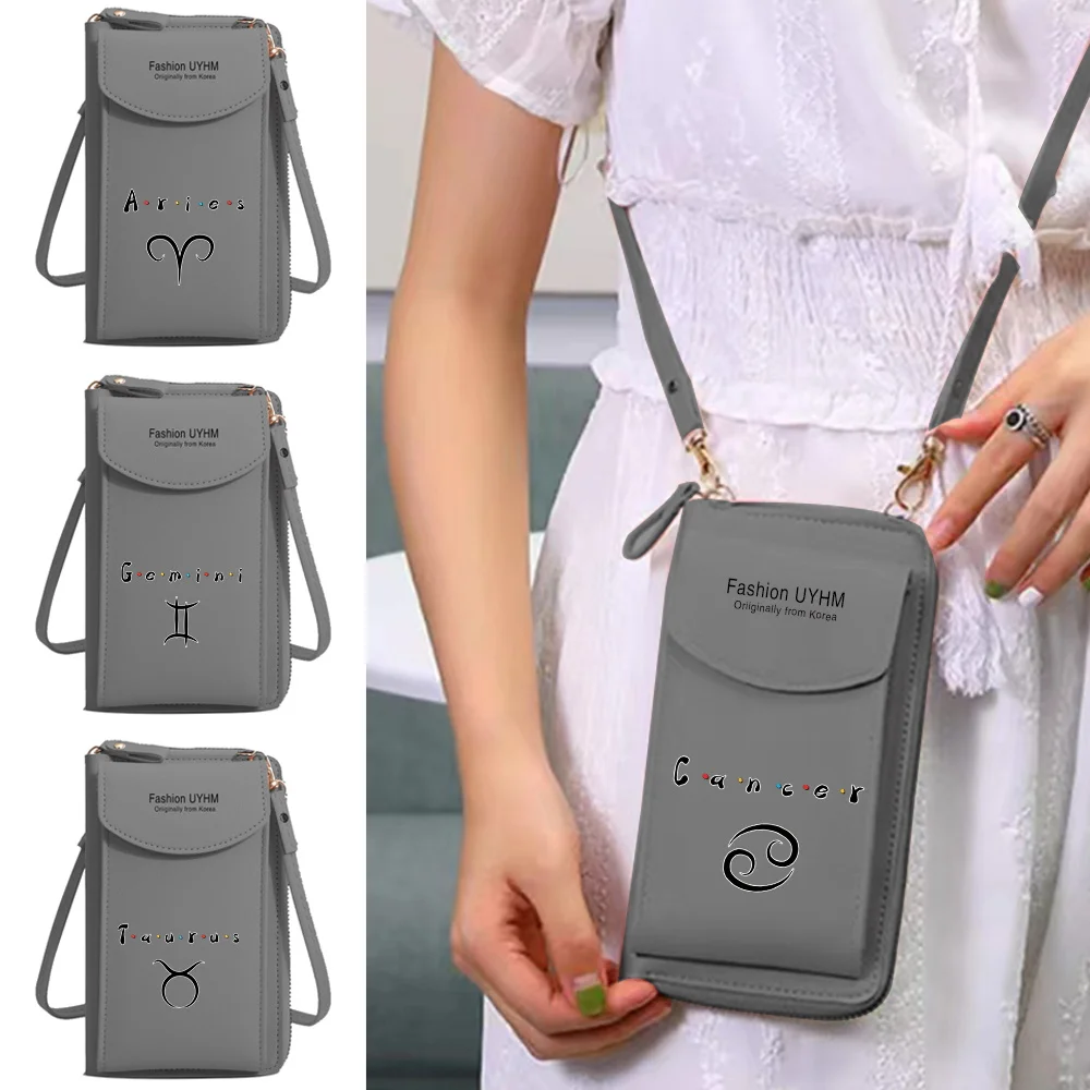 Universal Phone Handbag Famous Brand Pu Leather Crossbody Bags Constellation Flap Purse Card Holders Large Capacity Shoulder Bag
Universal Phone Handbag Famous Brand Pu Leather Crossbody Bags Constellation Flap Purse Card Holders Large Capacity Shoulder Bag