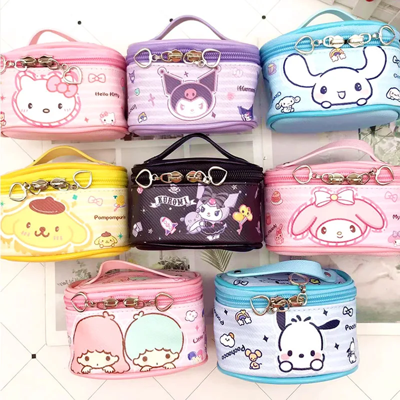 

Kawaii Sanrio, Hello Kitty Cinnamoroll симпатичная мультяшная мини-сумка для переноски креативный кошелек для наушников и монет