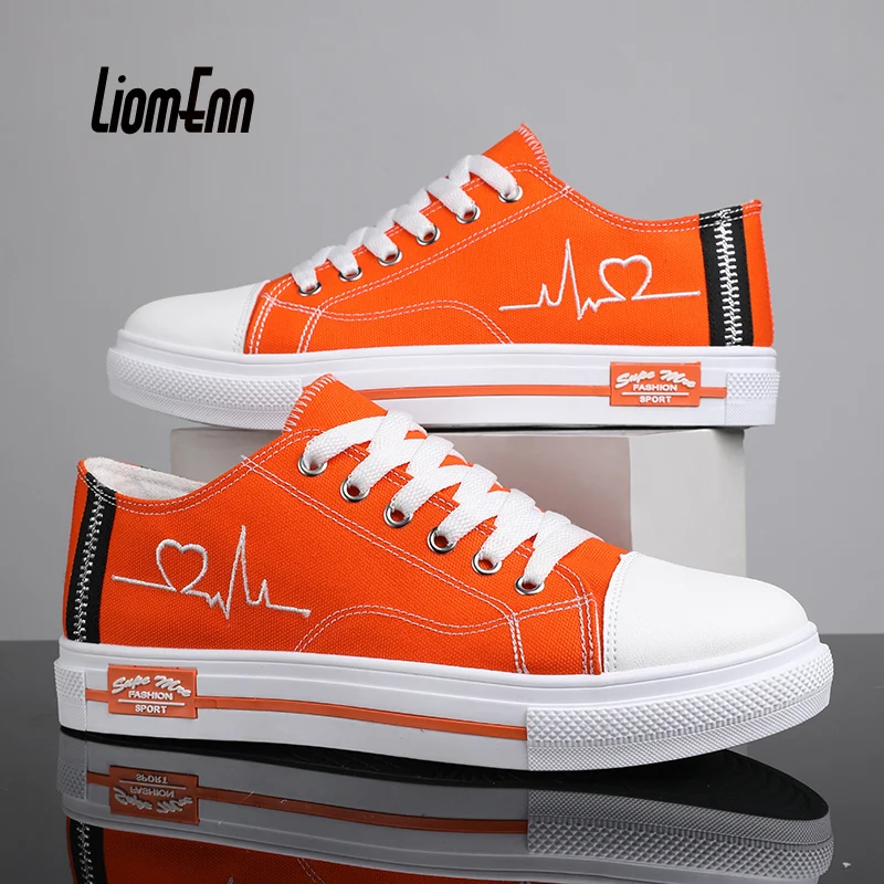 Unisex Canvas Shoes Woman 2022 New Trend Orange Flat Canvas Sneakers Women Casual Sport Shoes tenis feminino Large Size 35-44
Unisex Canvas Shoes Woman 2022 New Trend Orange Flat Canvas Sneakers Women Casual Sport Shoes tenis feminino Large Size 35-44
