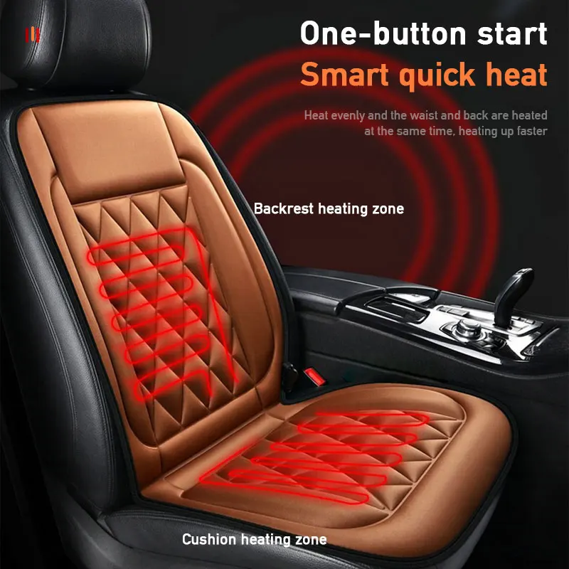 12V Heated Seat Cover Heater Warmer Winter Household Cardriver Car Seat Cushion Interior Accessories Flocking Cloth Fast Heating
12V Heated Seat Cover Heater Warmer Winter Household Cardriver Car Seat Cushion Interior Accessories Flocking Cloth Fast Heating