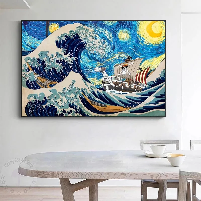 Abstract Landscape Canvas PaintingThe Great Wave Off Kanagawa Poster and Prints Katsushika Hokusai Wall Art Picture Home Decor
Abstract Landscape Canvas PaintingThe Great Wave Off Kanagawa Poster and Prints Katsushika Hokusai Wall Art Picture Home Decor