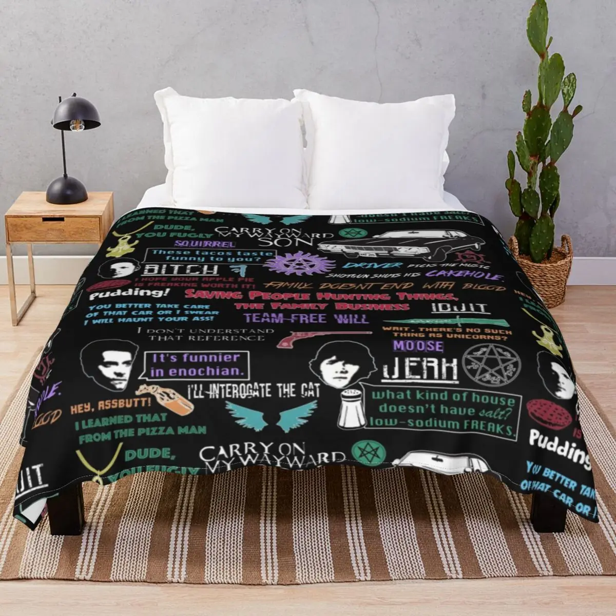 Supernatural Collage Blanket Flannel Plush Decoration Super Warm Throw Blankets for Bed Sofa Camp Cinema
Supernatural Collage Blanket Flannel Plush Decoration Super Warm Throw Blankets for Bed Sofa Camp Cinema