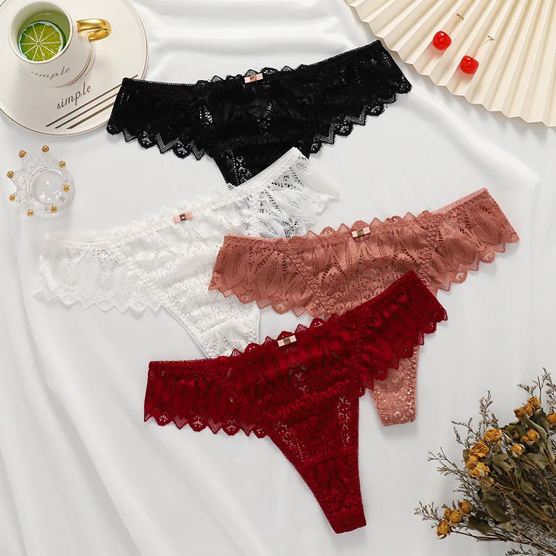 Sexy Transparent Lace G-String Seamless Panties for Women Hollow Out Low Waist Underwear Thongs Solid Color Erotic Lace Lingerie
Sexy Transparent Lace G-String Seamless Panties for Women Hollow Out Low Waist Underwear Thongs Solid Color Erotic Lace Lingerie