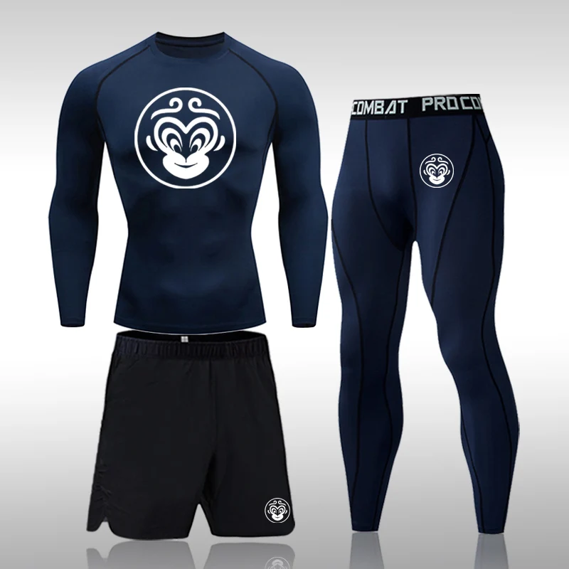 Gym Jogging Thermo Underwear S-4XL Skins Compression Fitness MMA Rashgard Male Quick-drying Tights Track Suit Men's Running Set
Gym Jogging Thermo Underwear S-4XL Skins Compression Fitness MMA Rashgard Male Quick-drying Tights Track Suit Men's Running Set