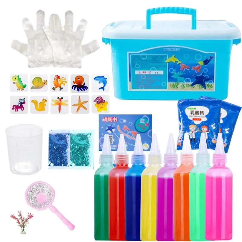 

Handmade Water Toys Magic Water Elf Creative 3D Gels Mold Kit Make Your Own Fantastic Colorful Toy Figures Science Experiment