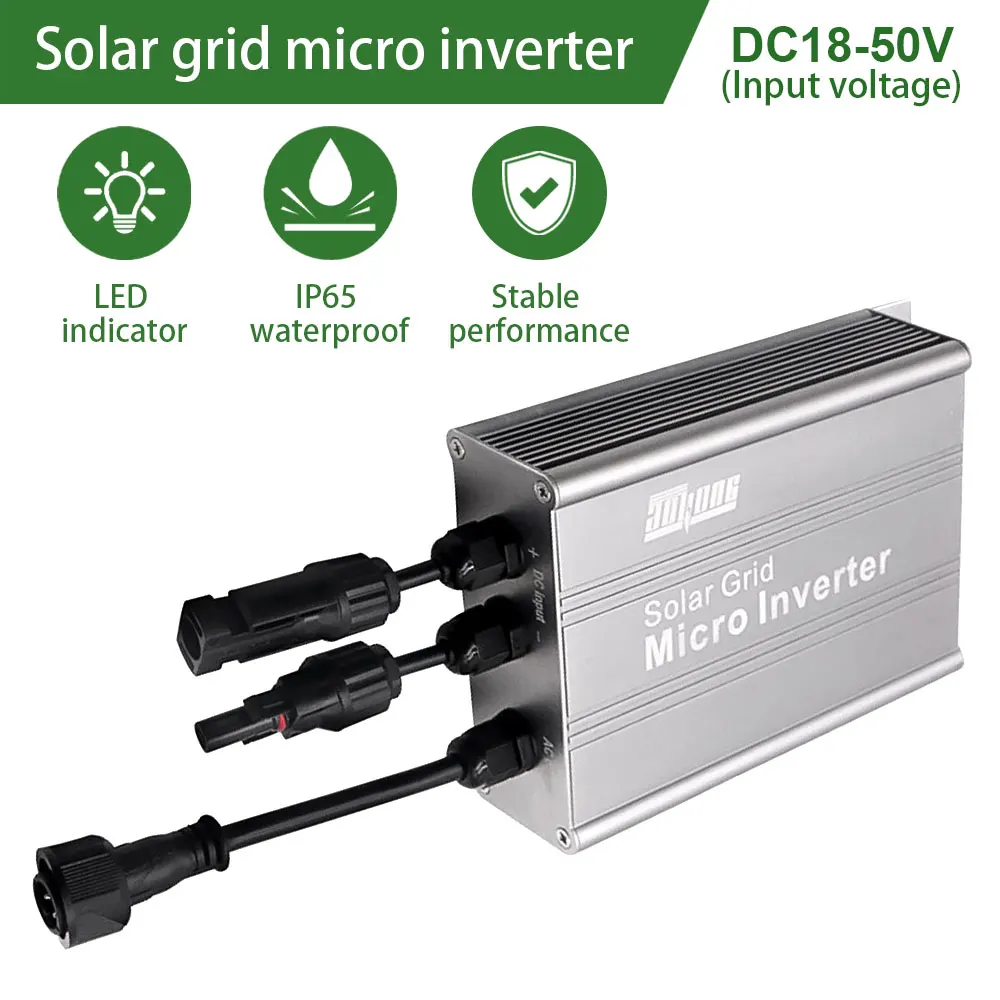 MPPT Solar Grid Tie Micro Inverter Home Solar PV Grid System 500W/600W/700W DC18V-50V to AC120V/230V Output Solar Inverter
MPPT Solar Grid Tie Micro Inverter Home Solar PV Grid System 500W/600W/700W DC18V-50V to AC120V/230V Output Solar Inverter