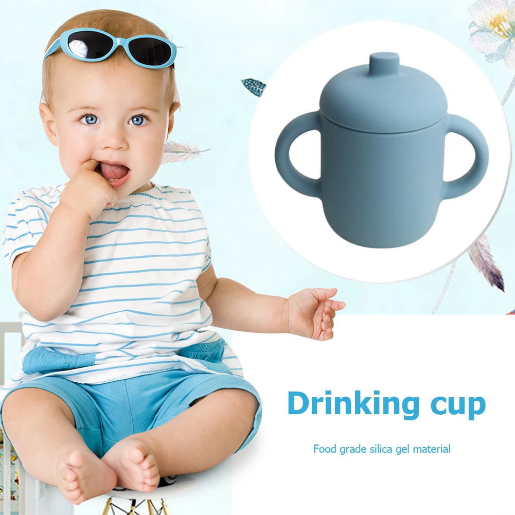 

Baby Silicone Feeding Straw Cup Food Grade Learning Sippy Cups BPA Free Portable Leakproof Drinkware Toddler Water Bottle