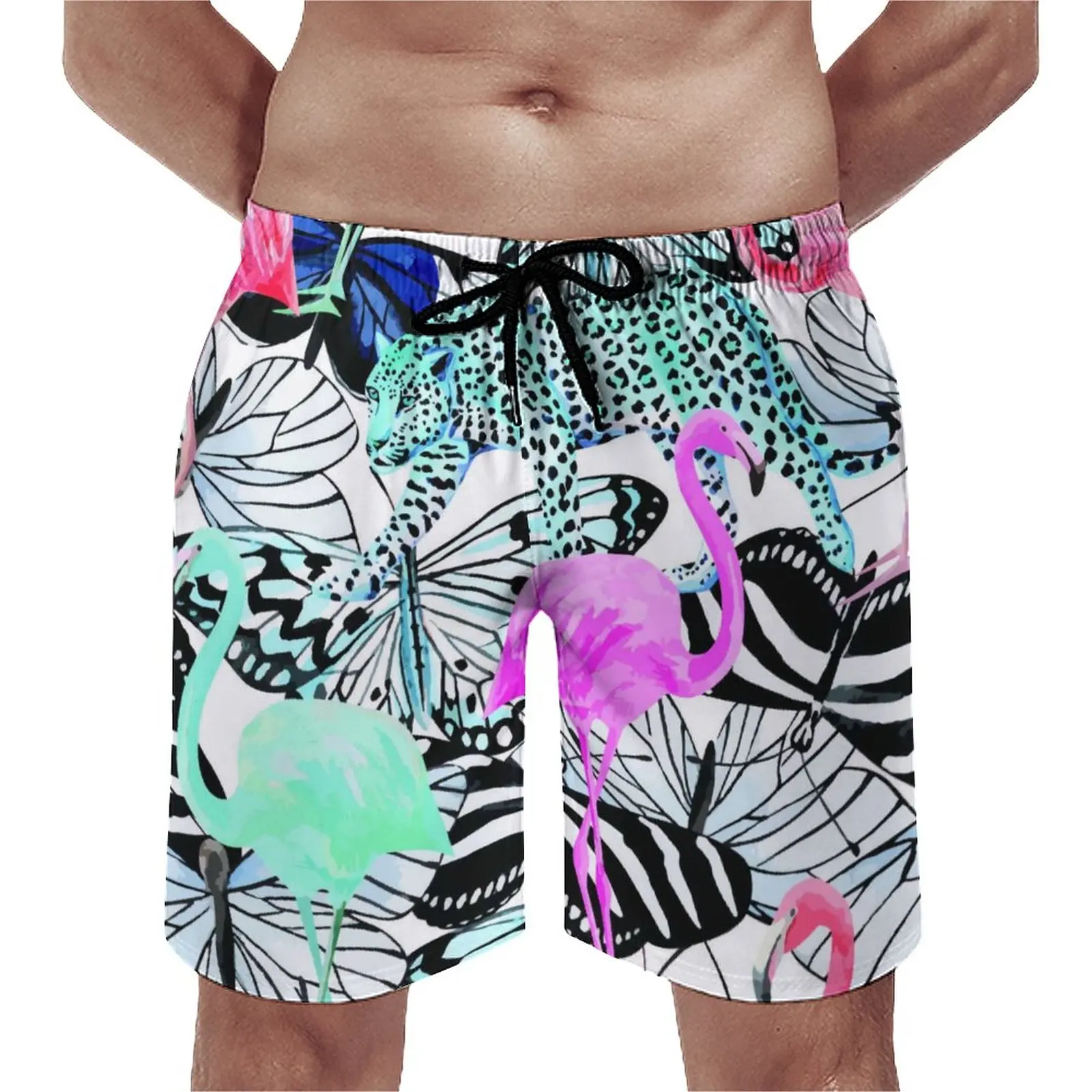 Cheetah Animals Trendy Board Shorts Hot Sale Flamingo Butterfly Print Print Beach Shorts Men's Elastic Waist Swimming Trunks
Cheetah Animals Trendy Board Shorts Hot Sale Flamingo Butterfly Print Print Beach Shorts Men's Elastic Waist Swimming Trunks