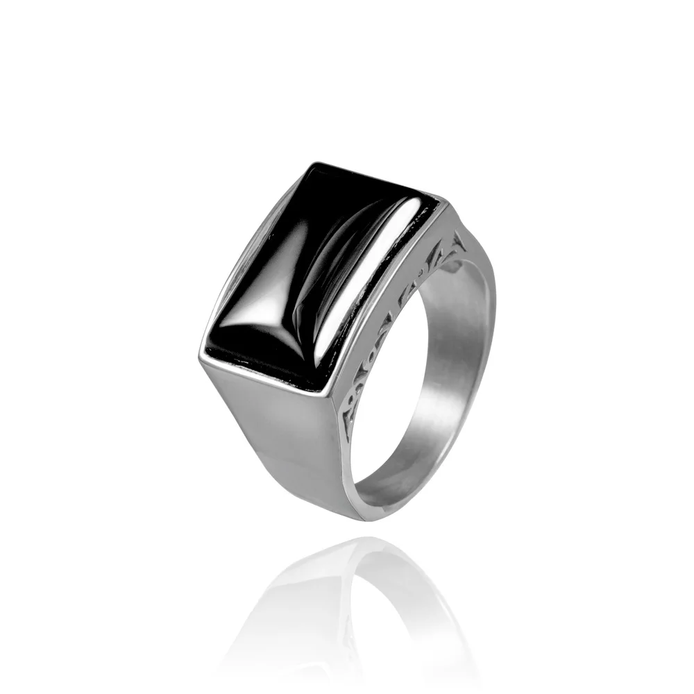 Fashion Delicate Black Zircon Stones Stainless Steel Mens Rings Punk Vintage For Male Wedding Jewelry Creativity Gift Wholesale
Fashion Delicate Black Zircon Stones Stainless Steel Mens Rings Punk Vintage For Male Wedding Jewelry Creativity Gift Wholesale