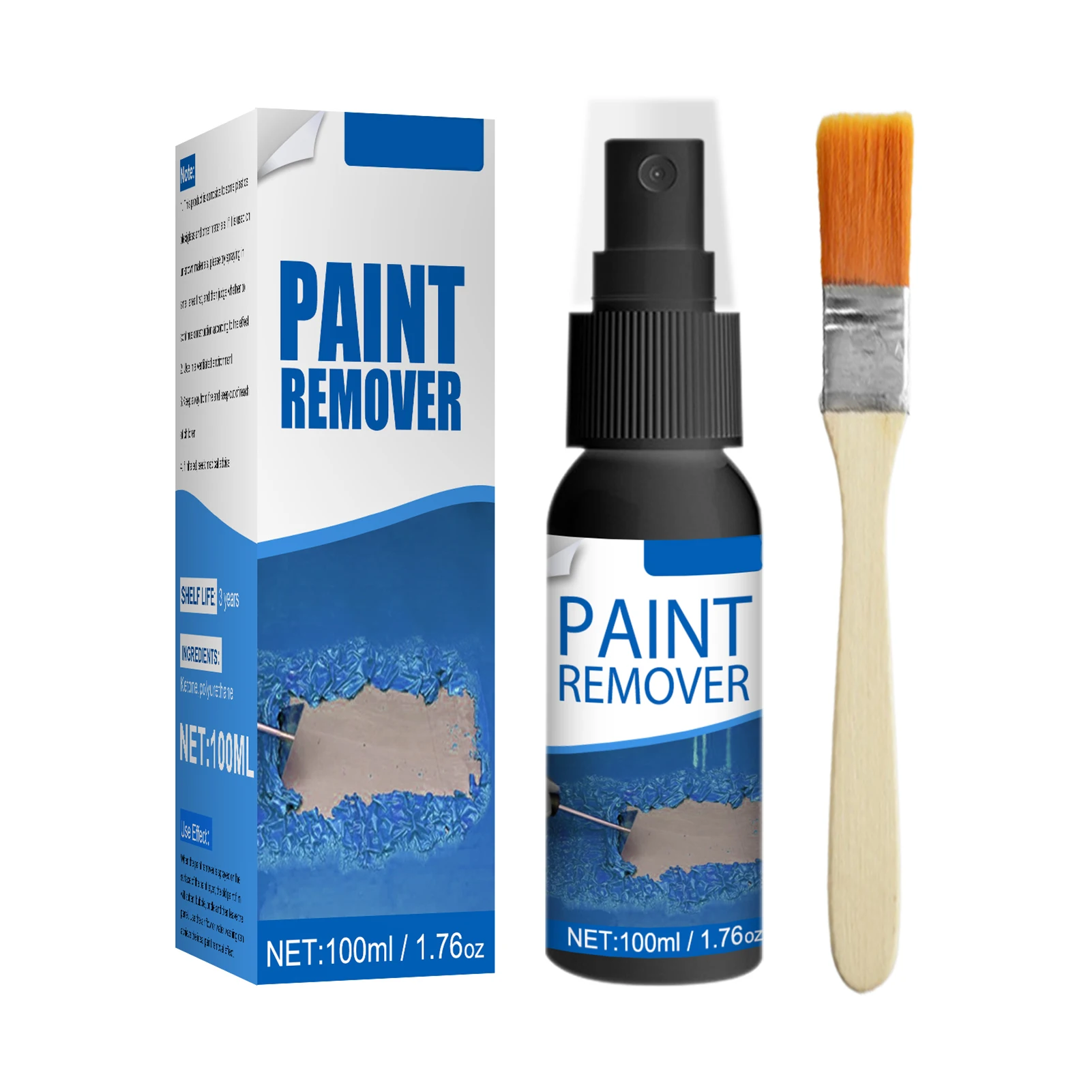 50ML100ML Strong Car Paint Removal Spray Car Maintenance Paint Remover With Brush Tool Auto Accessories Paint Care Stripper
50ML100ML Strong Car Paint Removal Spray Car Maintenance Paint Remover With Brush Tool Auto Accessories Paint Care Stripper
