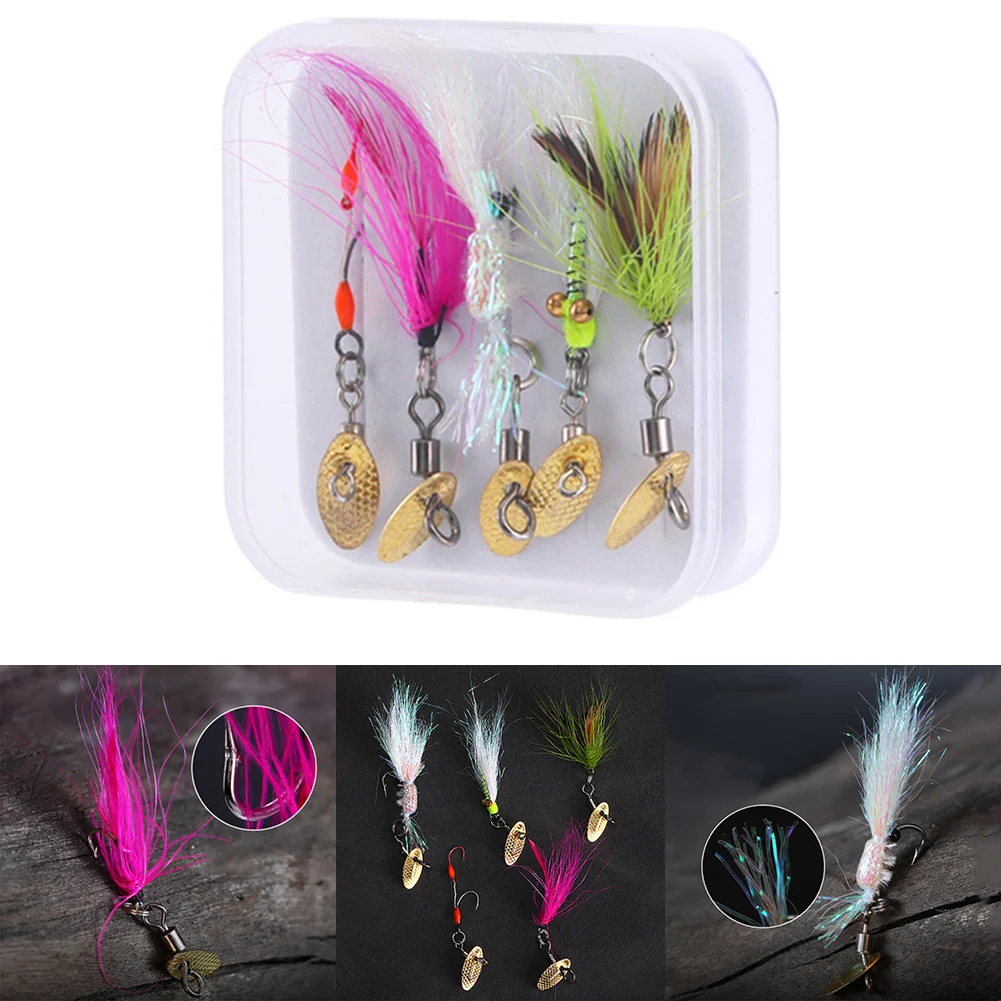 5pcs Fly Hooks Flies Insect Lures Bait Fly Fishing Decoy Baits Sequins Fishhook Sea Fishing Carp Lures Outdoor Fish Accessories
5pcs Fly Hooks Flies Insect Lures Bait Fly Fishing Decoy Baits Sequins Fishhook Sea Fishing Carp Lures Outdoor Fish Accessories