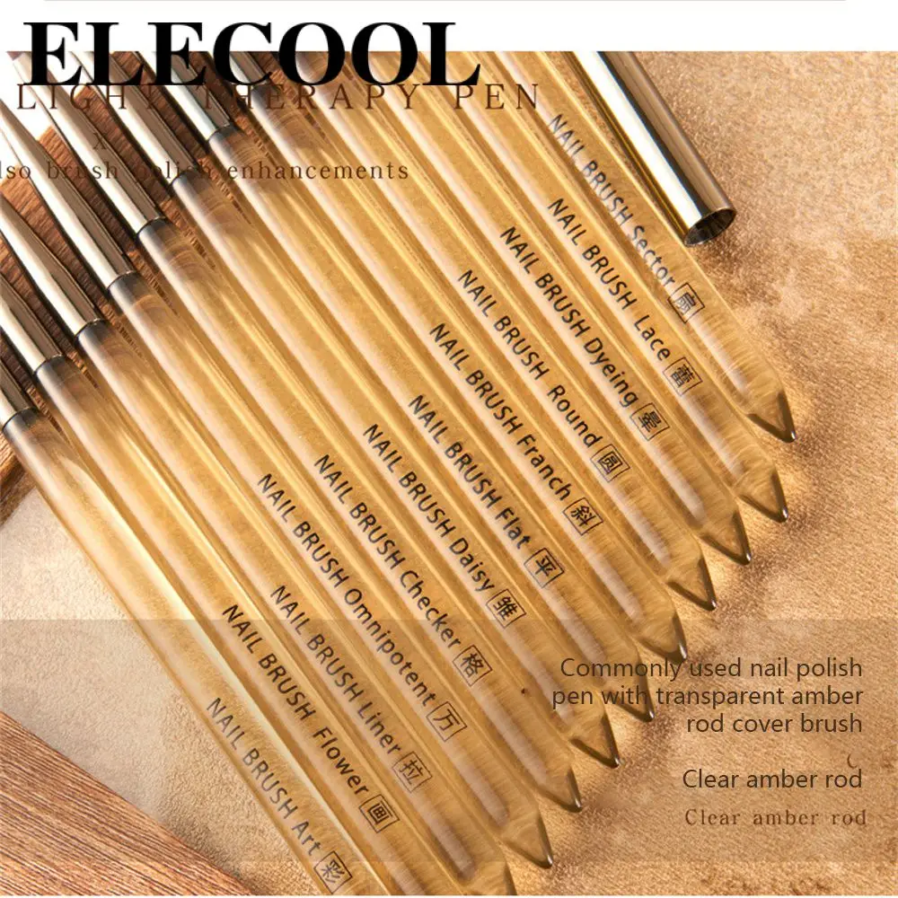 Nail Art Brush Amber Ultra-fine Nylon Wool Professional Gel Nail Polish Flower Painting Drawing Pen Nail Art Tools Copper Tube
Nail Art Brush Amber Ultra-fine Nylon Wool Professional Gel Nail Polish Flower Painting Drawing Pen Nail Art Tools Copper Tube