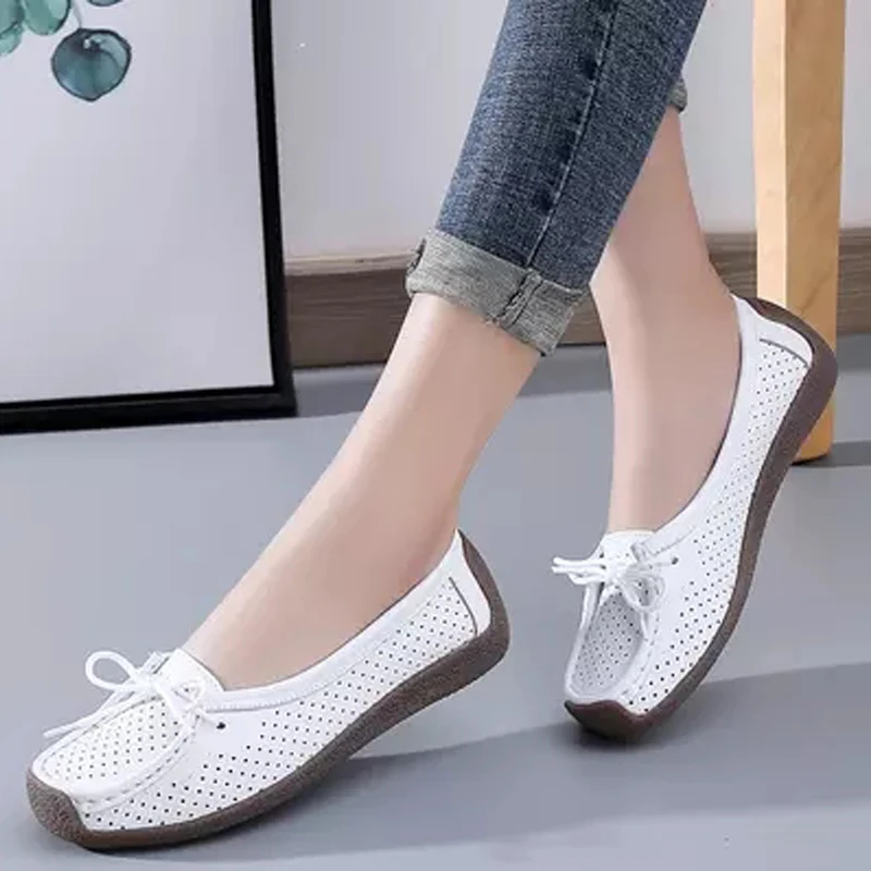 Big Size 41 Women Shoes Moccasins Women Flats Loafers Genuine Leather Female Shoes Slip on Ballet Bowtie Women's Shoes
Big Size 41 Women Shoes Moccasins Women Flats Loafers Genuine Leather Female Shoes Slip on Ballet Bowtie Women's Shoes