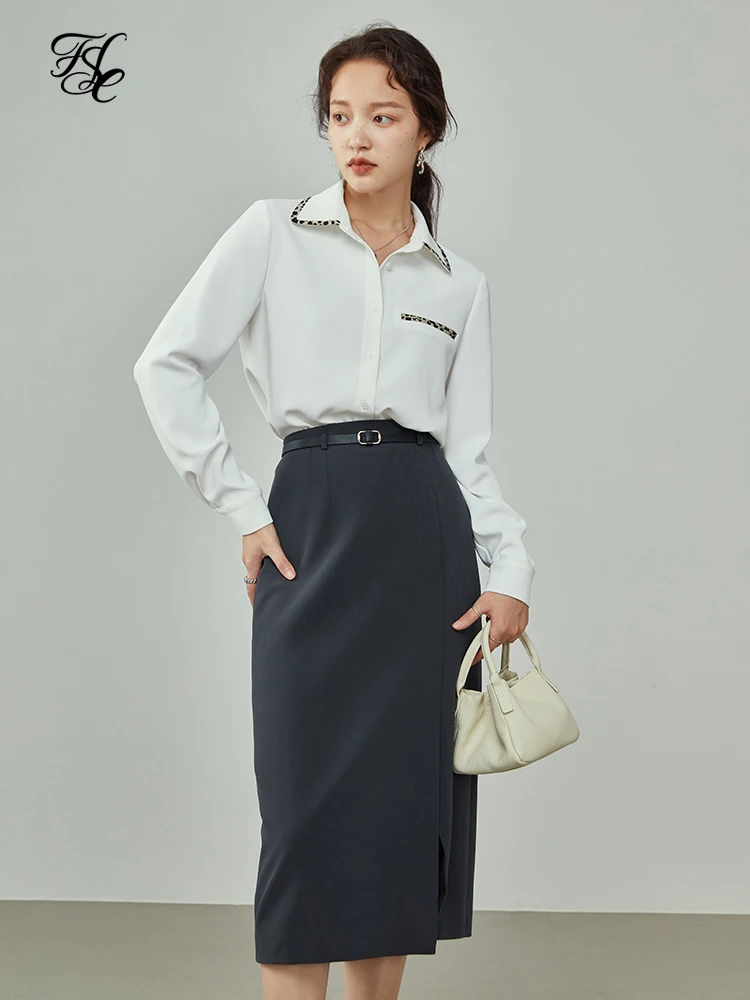 FSLE Turn-down Collar Full Sleeve Shirt Office Lady Solid Casual Womens Tops 2022 Spring New Single Breasted Women Shirt
FSLE Turn-down Collar Full Sleeve Shirt Office Lady Solid Casual Womens Tops 2022 Spring New Single Breasted Women Shirt