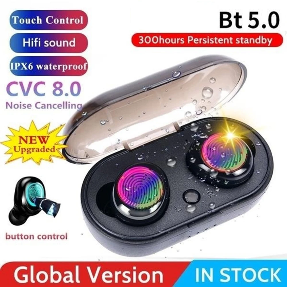 Y50 TWS Bluetooth Earphone Wireless 5.0 Stereo Headphone Earphones Earbuds Stereo Gaming Headset With Charging Box for All Phone
Y50 TWS Bluetooth Earphone Wireless 5.0 Stereo Headphone Earphones Earbuds Stereo Gaming Headset With Charging Box for All Phone