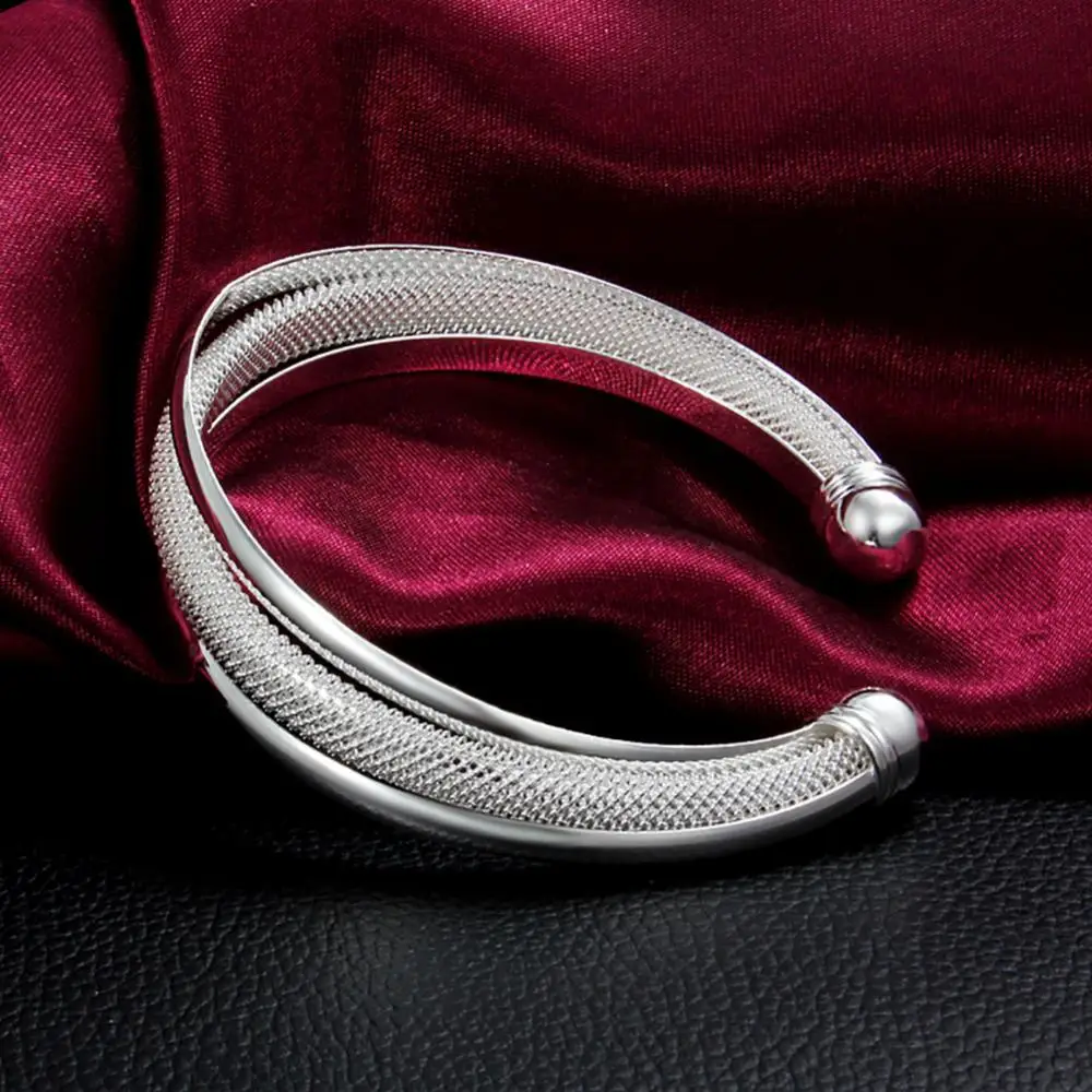 Classical Silver Plated Jewelry Bevel Edge Opening Bangle Bracelet Gift for Women Fashion Jewelry
Classical Silver Plated Jewelry Bevel Edge Opening Bangle Bracelet Gift for Women Fashion Jewelry