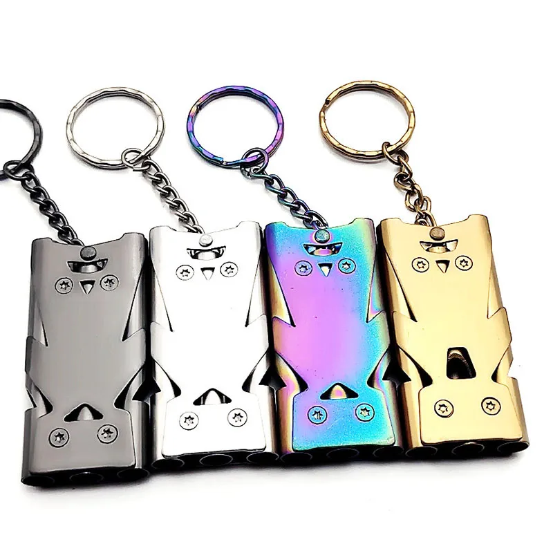 High Decibel Whistle EDC Whistle Tool Portable Outdoor Survival Cheerleading Whistle Triple Pipe Emergency SOS Whistle Keychain
High Decibel Whistle EDC Whistle Tool Portable Outdoor Survival Cheerleading Whistle Triple Pipe Emergency SOS Whistle Keychain