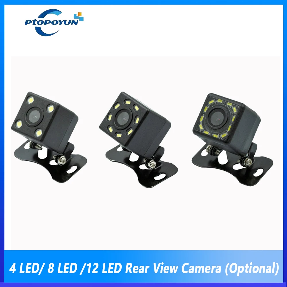 Ptopoyun Car Rear View Camera 4 LED 12 LED Night Vision Reversing Auto Parking Monitor CCD Waterproof 170 Degree HD Video Camera
Ptopoyun Car Rear View Camera 4 LED 12 LED Night Vision Reversing Auto Parking Monitor CCD Waterproof 170 Degree HD Video Camera