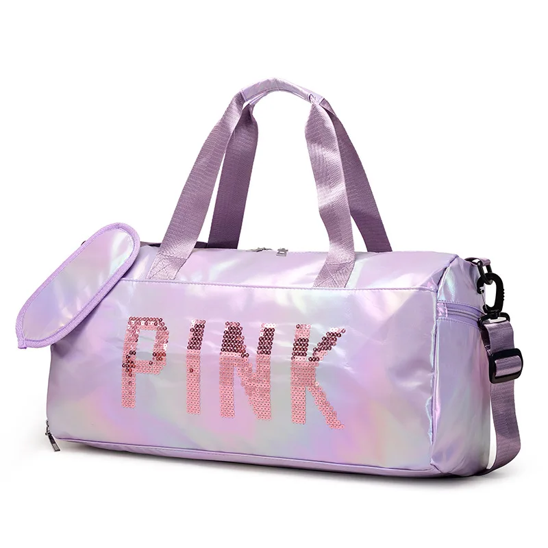 PINK Women's Travel Bag Sports Bag Fitness Bag Laser Gradient Portable Shoulder Bag Storage
PINK Women's Travel Bag Sports Bag Fitness Bag Laser Gradient Portable Shoulder Bag Storage