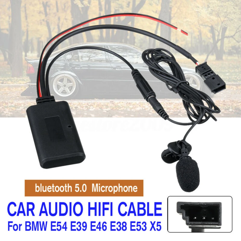 Audio HIFI Cable Adaptor Bluetooth 5.0 + Microphone For BMW E54 E39 E46 E38 E53 E53): X5 3.0, 4.4, 4.6, 4.8 And X5 M 10 / 02-06
Audio HIFI Cable Adaptor Bluetooth 5.0 + Microphone For BMW E54 E39 E46 E38 E53 E53): X5 3.0, 4.4, 4.6, 4.8 And X5 M 10 / 02-06