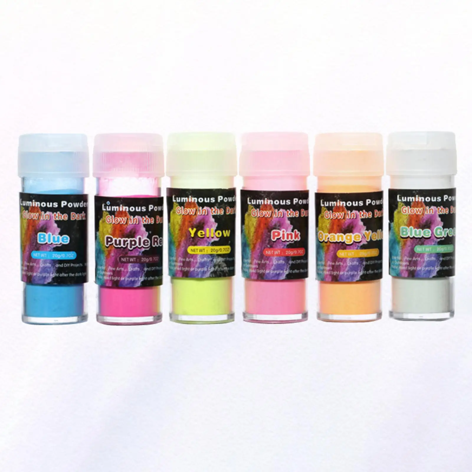 Glow in The Dark Pigment Set Noctilucent Paint Making Materials Luminous Powder for Night Club
Glow in The Dark Pigment Set Noctilucent Paint Making Materials Luminous Powder for Night Club