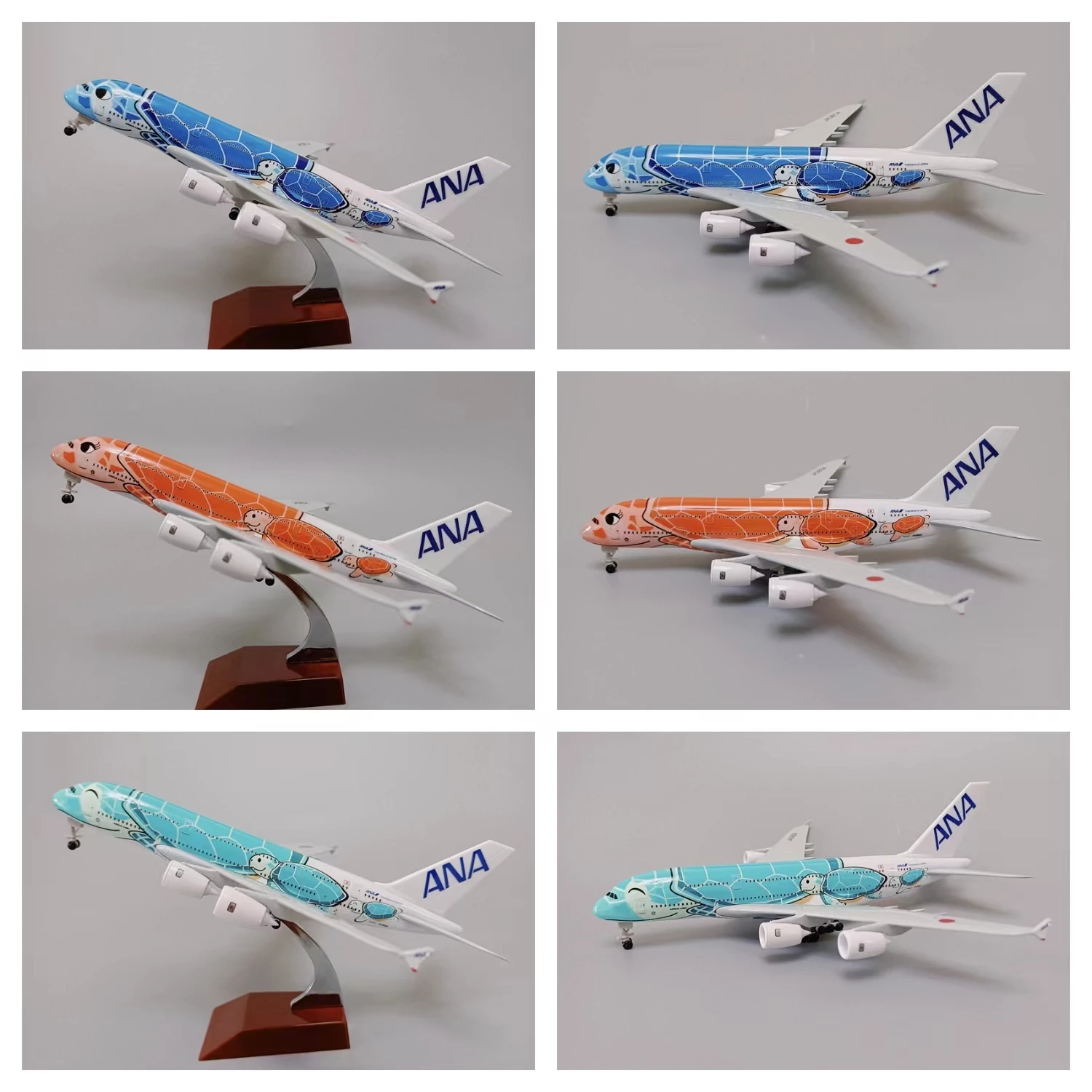 Japan Air ANA Airbus A380 Cartoon Sea Turtle Airlines Diecast Airplane Model Plane Aircraft w Landing Gears 18*20cm Alloy Metal
Japan Air ANA Airbus A380 Cartoon Sea Turtle Airlines Diecast Airplane Model Plane Aircraft w Landing Gears 18*20cm Alloy Metal
