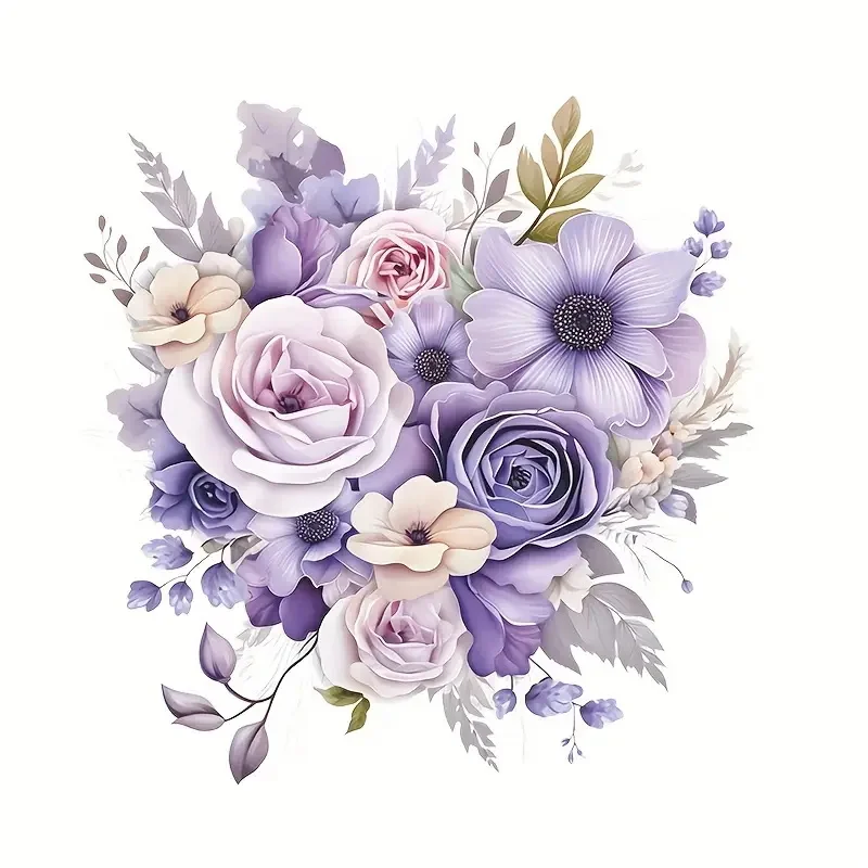 Фиолетовые цветочные наклейки на стены из ПВХ
Фиолетовые цветочные наклейки на стены из ПВХ