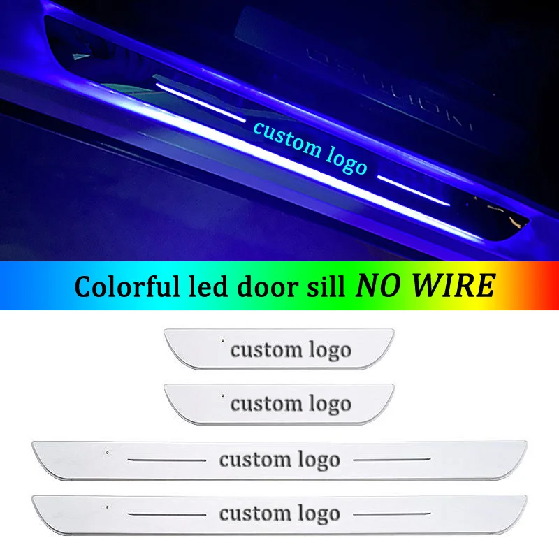 Customized USB Power Colorful LED Welcome Pedal Car Scuff Plate Pedal Threshold Door Sill Pathway Light For Land Rover Holden MG
Customized USB Power Colorful LED Welcome Pedal Car Scuff Plate Pedal Threshold Door Sill Pathway Light For Land Rover Holden MG