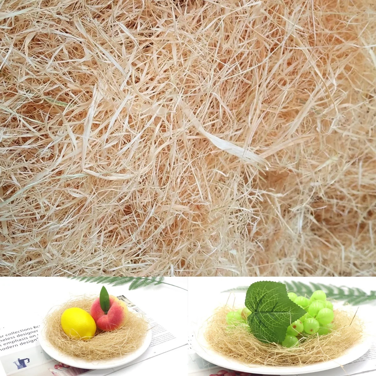 500g Natural Raffia Grass for Gift Box Decoration Lafite Wine Cosmetic Box Packing Shredded Crinkle Shatterproof Filler Material
500g Natural Raffia Grass for Gift Box Decoration Lafite Wine Cosmetic Box Packing Shredded Crinkle Shatterproof Filler Material