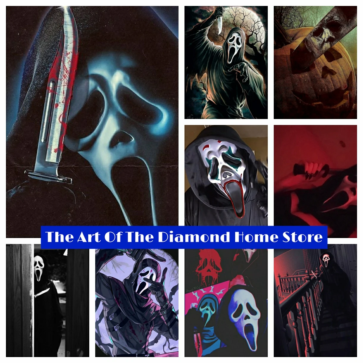 Scream Diamond Mosaic Painting Classic Horror Movie Cross Stitch Embroidery Pictures Wall Art Full Drill Handicraft Home Decor
Scream Diamond Mosaic Painting Classic Horror Movie Cross Stitch Embroidery Pictures Wall Art Full Drill Handicraft Home Decor