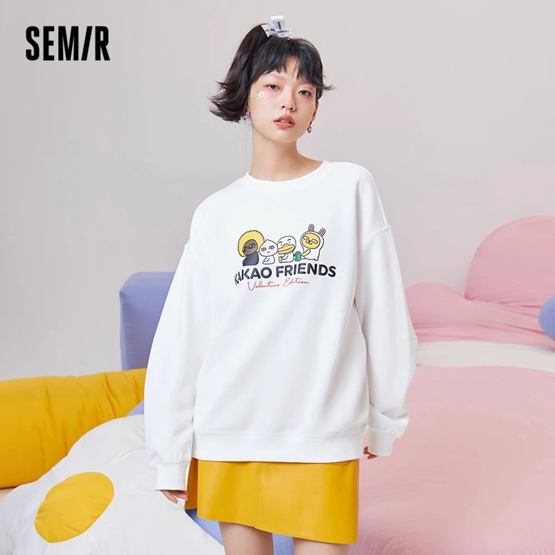 Semir Sweatshirt Women Cartoon Printing Sweet And Lovely 2023 Spring Loose Women'S Bottom Hoodies Casual
Semir Sweatshirt Women Cartoon Printing Sweet And Lovely 2023 Spring Loose Women'S Bottom Hoodies Casual