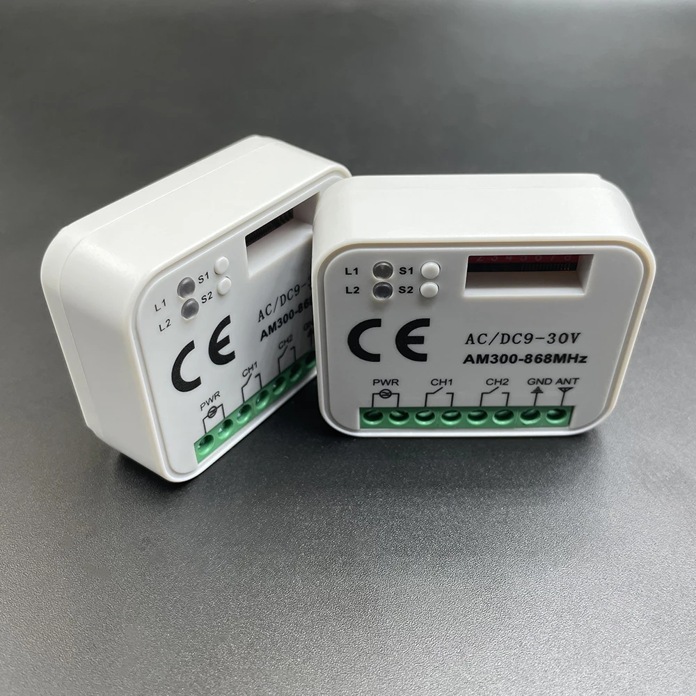 2 Channel RX-MULTI AC DC 9-30V Receiver 300MHz-868MHz Fixed Code Rolling Code Universal Garage Door Opener Gate Remote Control
2 Channel RX-MULTI AC DC 9-30V Receiver 300MHz-868MHz Fixed Code Rolling Code Universal Garage Door Opener Gate Remote Control