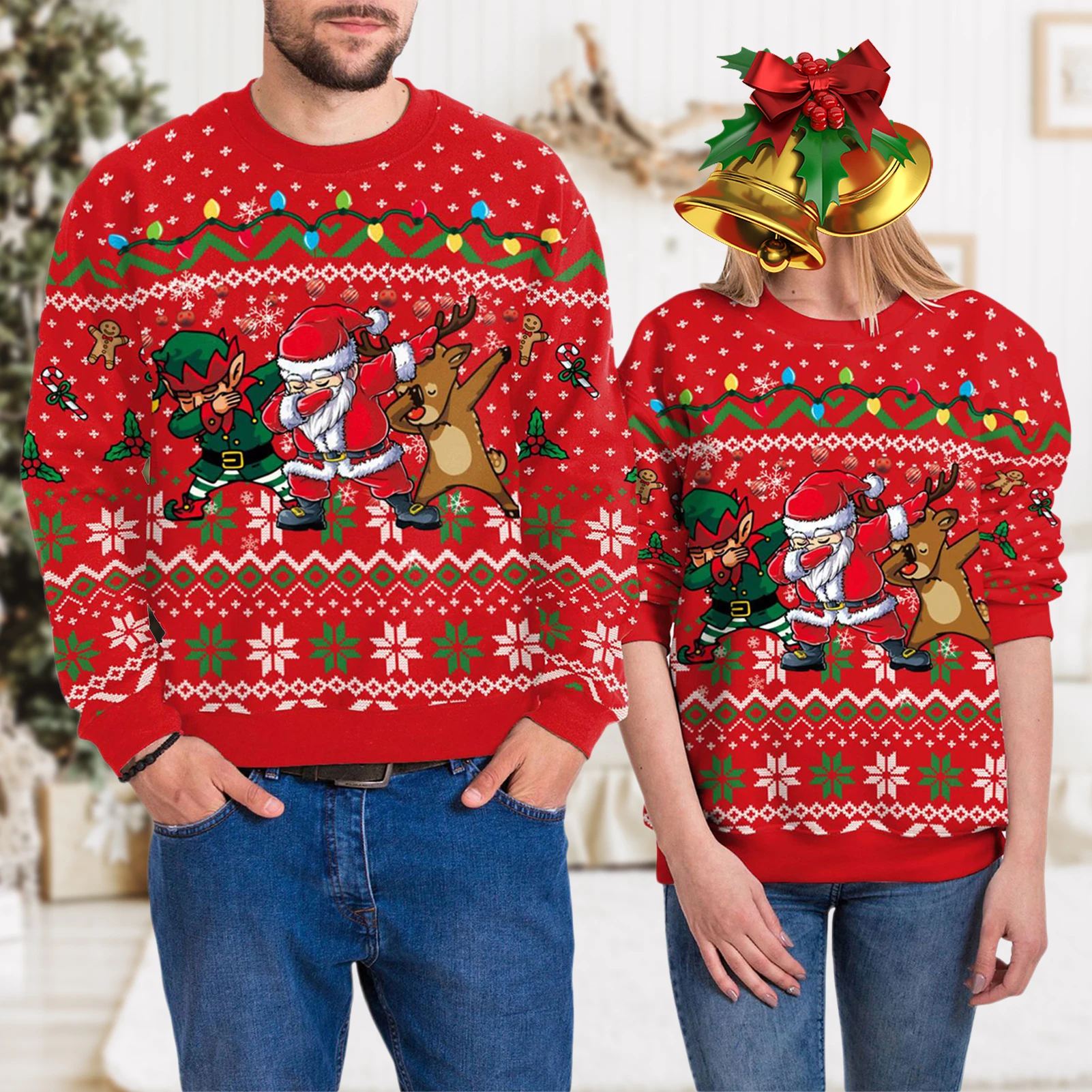 Long Sleeve Elk Wine Cup Pattern Knitted Top Sweater Women Men Crochet Pullovers Top Loose Fit Sexy Christmas Style Daily Outfit
Long Sleeve Elk Wine Cup Pattern Knitted Top Sweater Women Men Crochet Pullovers Top Loose Fit Sexy Christmas Style Daily Outfit