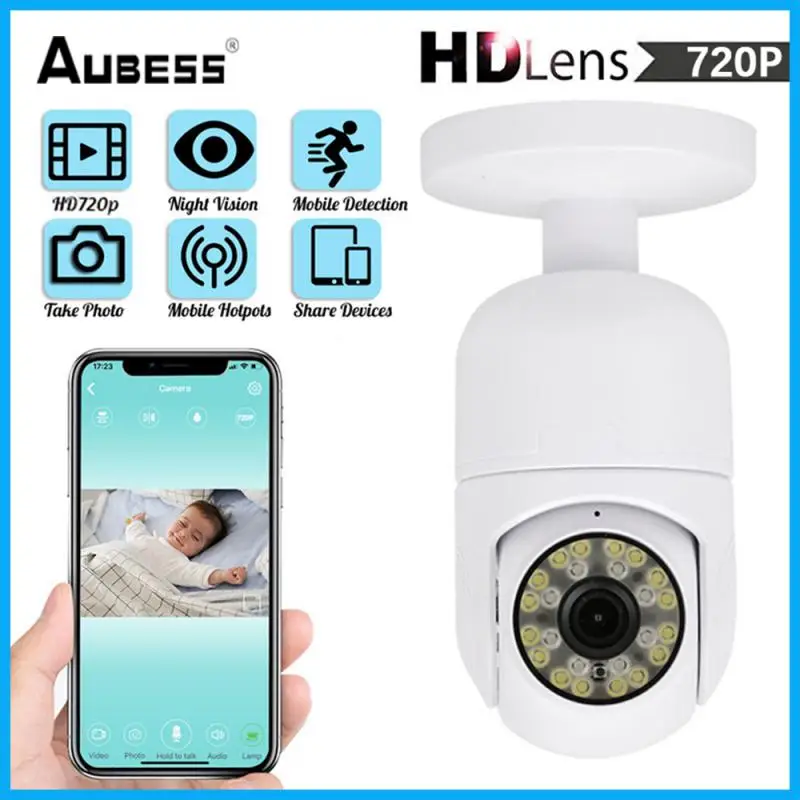 Aubess 1MP Wifi IP Camera Smart Home Wireless Automatic Track Security Cam PTZ Night Vision Surveillance CCTV Baby Pet Monitor
Aubess 1MP Wifi IP Camera Smart Home Wireless Automatic Track Security Cam PTZ Night Vision Surveillance CCTV Baby Pet Monitor