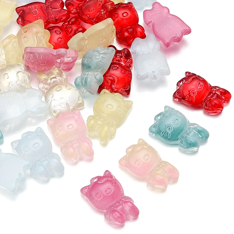 10Pcs/Lot Mix Color Lampwork Beads Cute Kitty Shape Glass Loose Spacer Beads For DIY Jewelry Making Necklace Accessories
10Pcs/Lot Mix Color Lampwork Beads Cute Kitty Shape Glass Loose Spacer Beads For DIY Jewelry Making Necklace Accessories