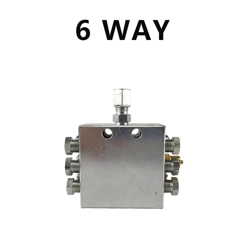 Распределительный клапан с прогрессивной смазкой, 6-8 вариантов 
Распределительный клапан с прогрессивной смазкой, 6-8 вариантов