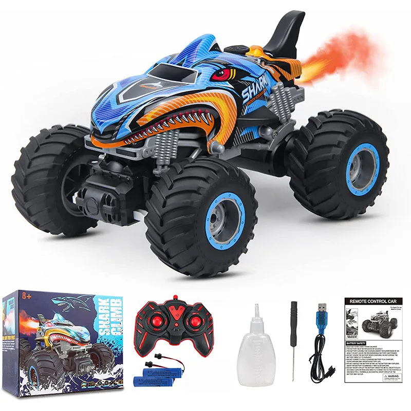 2.4G Remote Control Cars Monster Truck RC Car Electric Trucks Stunt Cars with Light Sound Spray Toys for Boys Kids Children Gift 
2.4G Remote Control Cars Monster Truck RC Car Electric Trucks Stunt Cars with Light Sound Spray Toys for Boys Kids Children Gift