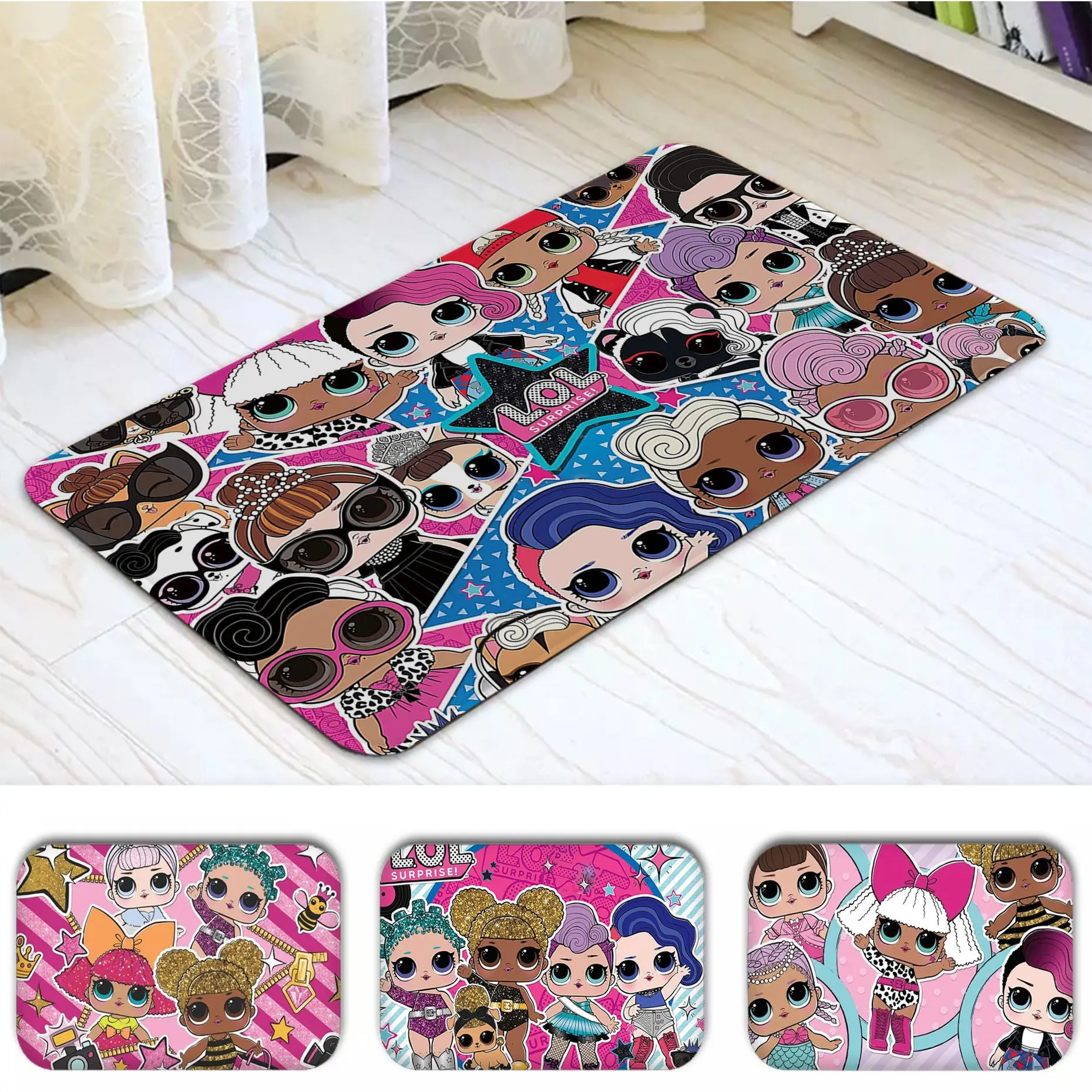 Cute-L-LOL S-SURPRISE Floor Mat Room Mats Cheaper Anti-slip Modern Living Room Balcony Printed Modern Home Decor
Cute-L-LOL S-SURPRISE Floor Mat Room Mats Cheaper Anti-slip Modern Living Room Balcony Printed Modern Home Decor