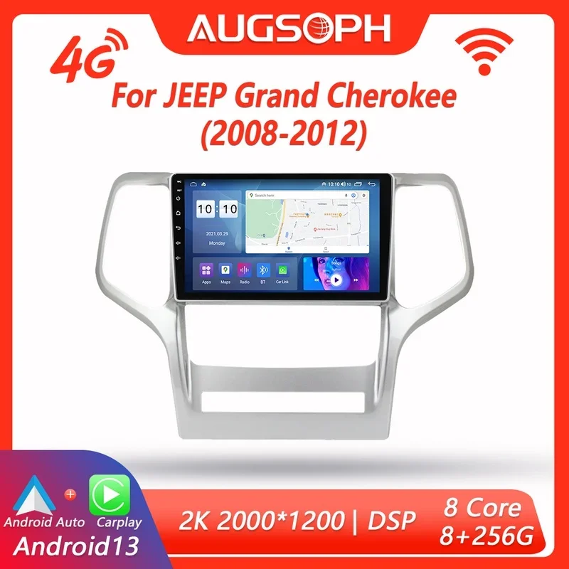 Автомобильный радиоприемник Android 13 для JEEP Grand Cherokee 2008-2012, 9 дюймов, 2K, мультимедийный плеер с 4G Car Carplay и 2Din GPS
Автомобильный радиоприемник Android 13 для JEEP Grand Cherokee 2008-2012, 9 дюймов, 2K, мультимедийный плеер с 4G Car Carplay и 2Din GPS