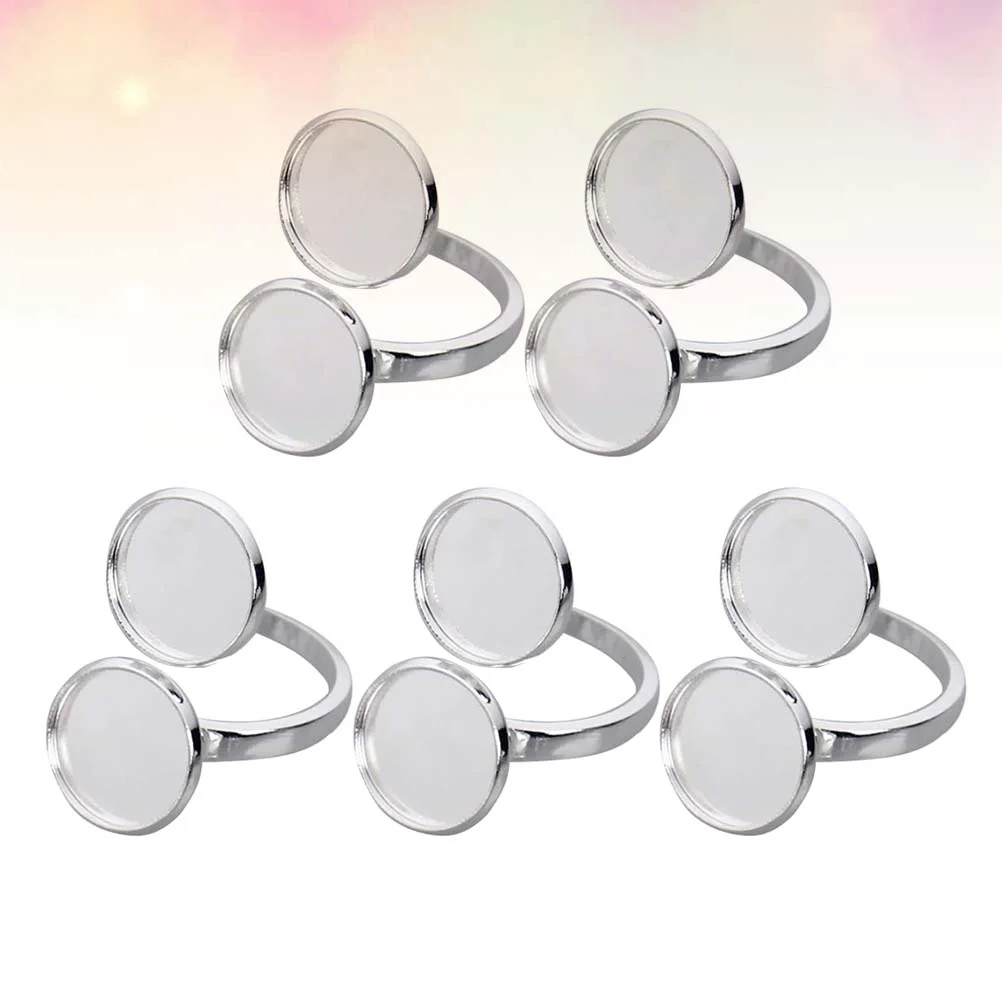 Ring Blanks Base Blank Bezel Tray Jewelry Making Finger Adjustable Round Rings Diy Silver Flat Stainless Steel Setting Half
Ring Blanks Base Blank Bezel Tray Jewelry Making Finger Adjustable Round Rings Diy Silver Flat Stainless Steel Setting Half