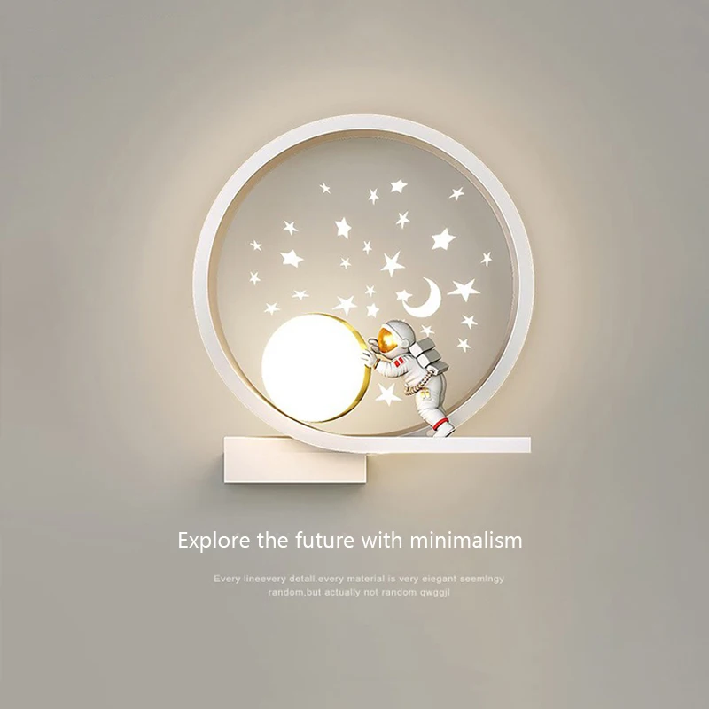 LED Modern Minimalist Wall Lamps Living Room Aisle Staircase Moon Planet Astronaut Lamp Nordic Bedroom Bedside Wall Lamp
LED Modern Minimalist Wall Lamps Living Room Aisle Staircase Moon Planet Astronaut Lamp Nordic Bedroom Bedside Wall Lamp